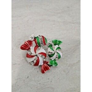 Christmas Candy Brooch Pin.